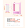 VEVOR Kids Dress Up Storage, with Mirror, Toddler Costume Wardrobe with Drawer, Dress Up Wardrobe Closet for Little Girls, Pretend Storage Dresser, Costume Organizer, for Bedroom, Kids Room, Pink