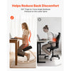VEVOR Ergonomic Kneeling Chair, Wooden Posture Knee Chair with Thick Foam Cushions and Solid Wood Frame, Adjustable Height, Natural Relief for Neck or Back Pain, Ideal for Home, Office or Meditation