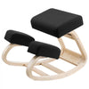 VEVOR Ergonomic Kneeling Chair, Wooden Posture Knee Chair with Thick Foam Cushions and Solid Wood Frame, Adjustable Height, Natural Relief for Neck or Back Pain, Ideal for Home, Office or Meditation