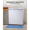 VEVOR Chest Freezer, 5 Cu.ft Compact Deep Freezer, Free Standing Top Open Door Chest Freezers with 2 Removable Baskets & Adjustable Thermostat - Energy Saving, Low Noise & Garage Ready, White