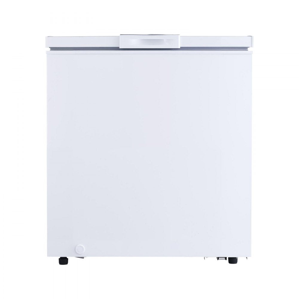 VEVOR Chest Freezer, 5 Cu.ft Compact Deep Freezer, Free Standing Top Open Door Chest Freezers with 2 Removable Baskets & Adjustable Thermostat - Energy Saving, Low Noise & Garage Ready, White