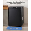 VEVOR Chest Freezer, 3.3 Cu.ft Compact Deep Freezer, Free Standing Top Open Door Chest Freezers with 2 Removable Baskets & Adjustable Thermostat - Energy Saving, Low Noise & Garage Ready, Black