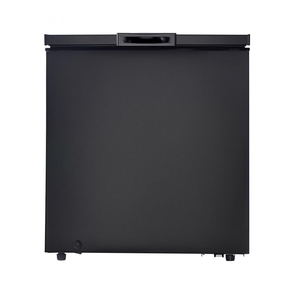 VEVOR Chest Freezer, 5 Cu.ft Compact Deep Freezer, Free Standing Top Open Door Chest Freezers with 2 Removable Baskets & Adjustable Thermostat - Energy Saving, Low Noise & Garage Ready, Black