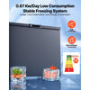 VEVOR Chest Freezer, 6.7 Cu.ft Compact Deep Freezer, Free Standing Top Open Door Chest Freezers with 2 Removable Baskets & Adjustable Thermostat - Energy Saving, Low Noise & Garage Ready, Black