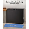 VEVOR Chest Freezer, 6.7 Cu.ft Compact Deep Freezer, Free Standing Top Open Door Chest Freezers with 2 Removable Baskets & Adjustable Thermostat - Energy Saving, Low Noise & Garage Ready, Black