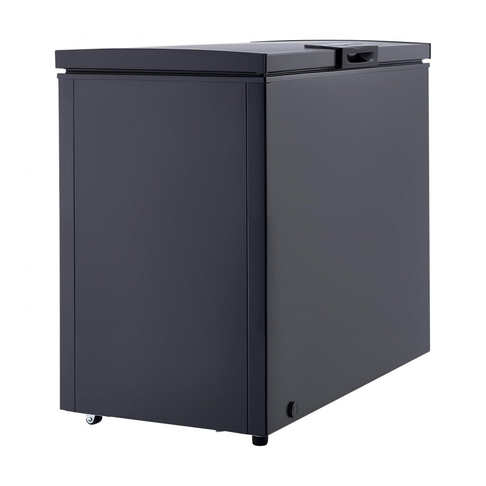 VEVOR Chest Freezer, 6.7 Cu.ft Compact Deep Freezer, Free Standing Top Open Door Chest Freezers with 2 Removable Baskets & Adjustable Thermostat - Energy Saving, Low Noise & Garage Ready, Black