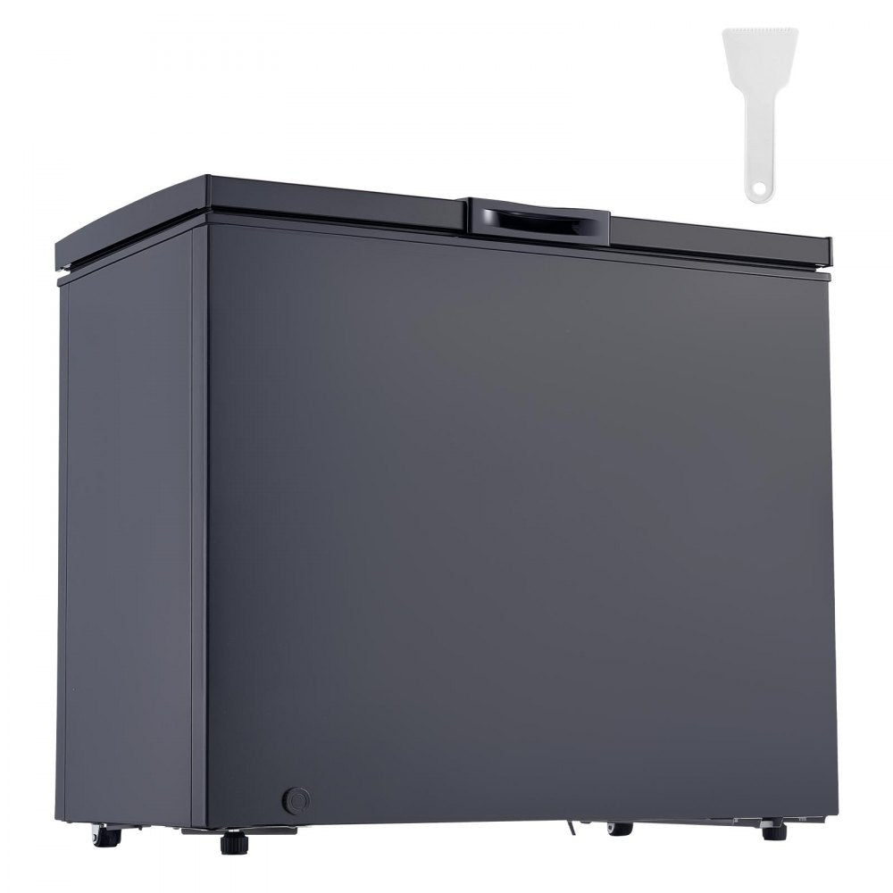 VEVOR Chest Freezer, 6.7 Cu.ft Compact Deep Freezer, Free Standing Top Open Door Chest Freezers with 2 Removable Baskets & Adjustable Thermostat - Energy Saving, Low Noise & Garage Ready, Black