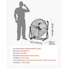 VEVOR Industrial Shop Fan, 24 Inch Floor Drum Fan, High Velocity 7500 CFM, Heavy Duty Aluminum Blades, 3 Speeds, 360 Degree Tilt, Ideal for Commercial, Garage, Warehouse, Basement, Workshop, Black