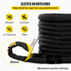 VEVOR 1-1/4\" x 31.5\' Kinetic Recovery & Tow Rope, 52,300 lbs, Heavy Duty Nylon Double Braided Kinetic Energy Rope, for Truck Off-Road Vehicle ATV UTV, Carry Bag Included, Black