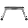 VEVOR Step Stool 1-Step 330lbs Capacity, Folding Steel Step Ladder 3 Adjustable Height, Portable Toddler Step Stools for Adults, Non-Slip Sturdy Step Ladders for Office, RVs, Pets, Bathrooms,Bedrooms