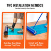 VEVOR Carpet Protection Film, 24" x 200' Floor and Surface Shield with Self Adhesive Backing & Easy Installation, Polyethylene Adhesive Car Mat Protector Roll for Construction Renovation, Blue