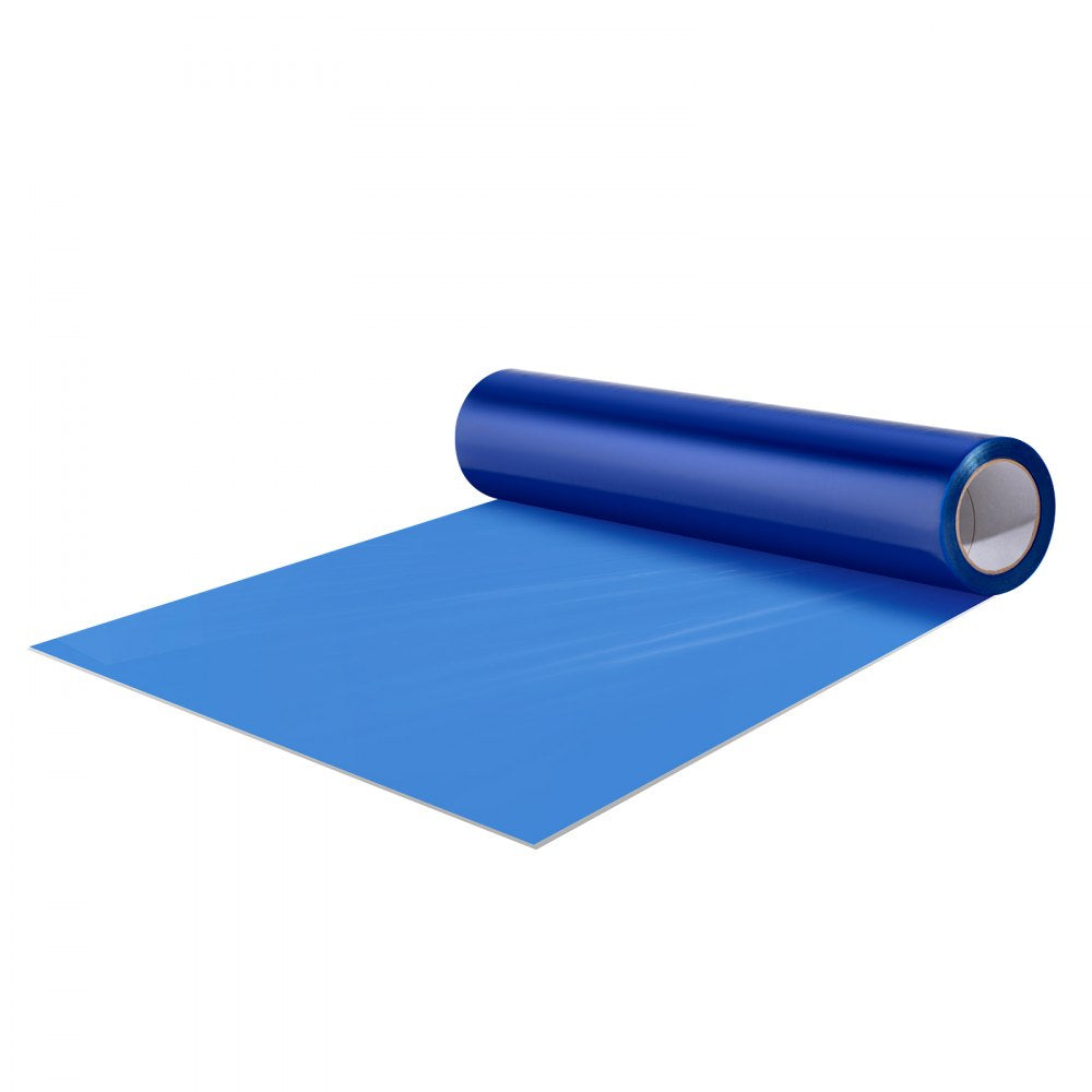 VEVOR Carpet Protection Film, 24" x 200' Floor and Surface Shield with Self Adhesive Backing & Easy Installation, Polyethylene Adhesive Car Mat Protector Roll for Construction Renovation, Blue