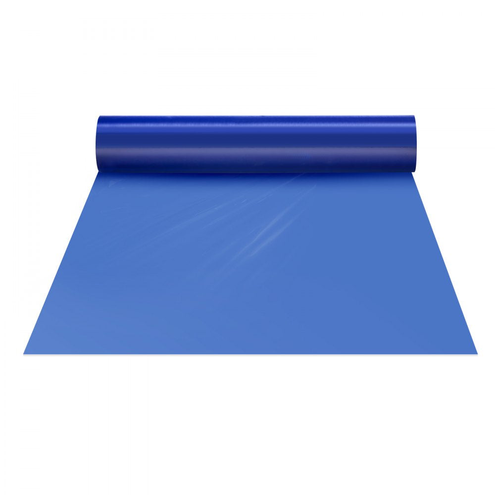 VEVOR Carpet Protection Film, 24" x 200' Floor and Surface Shield with Self Adhesive Backing & Easy Installation, Polyethylene Adhesive Car Mat Protector Roll for Construction Renovation, Blue