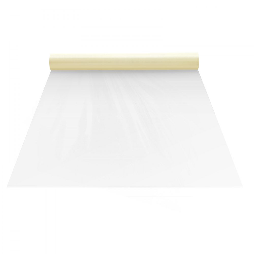 VEVOR Carpet Protection Film, 24" x 100' Floor and Surface Shield with Self Adhesive Backing & Easy Installation, Polyethylene Adhesive Car Mat Protection Film Roll for Construction & Renovation
