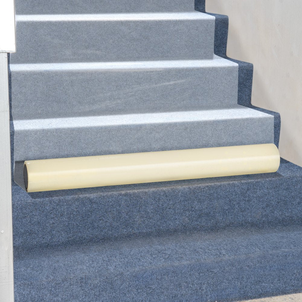 VEVOR Carpet Protection Film, 24" x 200' Floor and Surface Shield with Self Adhesive Backing & Easy Installation, Polyethylene Adhesive Car Mat Protector Roll for Construction & Renovation