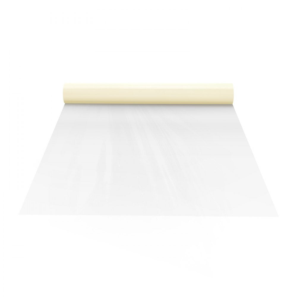 VEVOR Carpet Protection Film, 24" x 200' Floor and Surface Shield with Self Adhesive Backing & Easy Installation, Polyethylene Adhesive Car Mat Protector Roll for Construction & Renovation