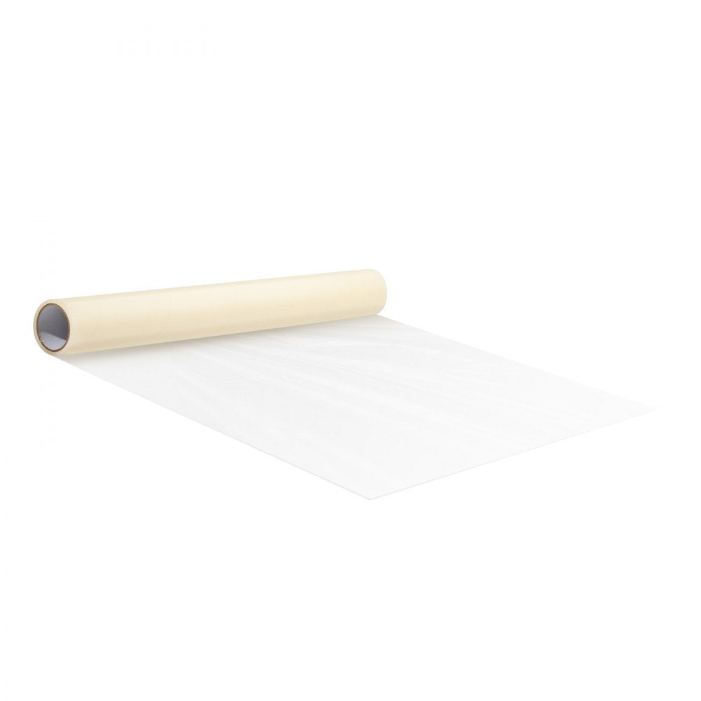 VEVOR Carpet Protection Film, 24" x 200' Floor and Surface Shield with Self Adhesive Backing & Easy Installation, Polyethylene Adhesive Car Mat Protector Roll for Construction & Renovation