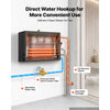 VEVOR Steam Generator, 11 kW Home Steam Shower System with Preheat Mode, For Bathrooms, Sauna Rooms, Spa, Direct Water Connection, Touch Control, Auto Fill & Drain, 77-131°F, 24H Timer, 247-388 ft³