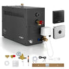 VEVOR Steam Generator, 11 kW Home Steam Shower System with Preheat Mode, For Bathrooms, Sauna Rooms, Spa, Direct Water Connection, Touch Control, Auto Fill & Drain, 77-131°F, 24H Timer, 247-388 ft³