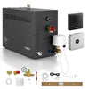 VEVOR Steam Generator, 6 kW Home Steam Shower System with Preheat Mode, For Small Bathrooms & Sauna Rooms, Direct Water Connection, Touch Control, Auto Fill & Drain, 77-131°F, 24H Timer, 141-212ft³