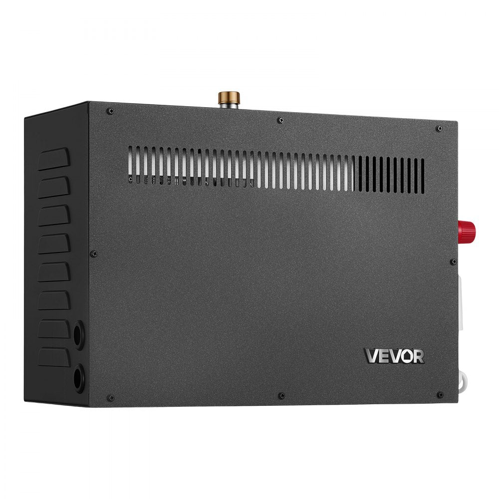 VEVOR Steam Generator, 7.5 kW Home Steam Shower System with Preheat Mode, For Bathrooms, Sauna Rooms, Spa, Direct Water Connection, Touch Control, Auto Fill & Drain, 77-131°F, 24H Timer, 177-247 ft³
