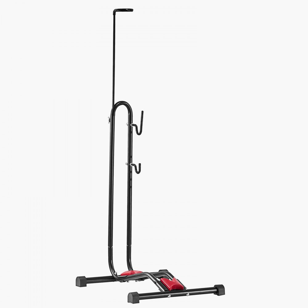 VEVOR Bike Rack, Upright Bike Stand Floor for 16 to 27.5 Inch Mountain & Road Bikes, Vertical & Horizontal Bicycle Stand for Secure Parking and Storage in Garage, Truck Bed, Indoor, Outdoor, Black