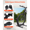 VEVOR Bike Rack, Fits 20 to 29 Inch Mountain & Road Bikes, Alloy Steel Rust-Resistant Bike Floor Stand Rack, Foldable Bicycle Stand for Entryway, Garage, Home Bikes Parking & Storage, 1 Pack, Black