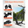 VEVOR Bike Racks 2 Pack, Fits 20 to 29 Inch Mountain & Road Bikes, Alloy Steel Rust-Resistant Bike Floor Stand Rack, Foldable Bicycle Stand for Entryway, Garage, Home Bikes Parking & Storage, Black