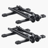 VEVOR Bike Racks 2 Pack, Fits 20 to 29 Inch Mountain & Road Bikes, Alloy Steel Rust-Resistant Bike Floor Stand Rack, Foldable Bicycle Stand for Entryway, Garage, Home Bikes Parking & Storage, Black