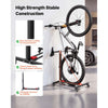 VEVOR Bike Stand 2 Pack, Freestanding Vertical & Horizontal Bike Storage Rack, with Lockable Casters, Height Adjustable Carbon Steel Upright Garage Bicycle Floor Stand, for 20-29 in Wheels, Black