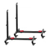VEVOR Bike Stand 2 Pack, Freestanding Vertical & Horizontal Bike Storage Rack, with Lockable Casters, Height Adjustable Carbon Steel Upright Garage Bicycle Floor Stand, for 20-29 in Wheels, Black