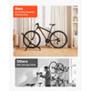 VEVOR Bike Stand, Foldable Freestanding Bike Storage Rack, Carbon Steel Garage Bicycle Floor Stand, Fits 20-29 in Wheel Diameters, Drill-Free Installation, Ideal for Garage, Apartment, Home, Black
