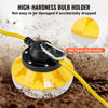 VEVOR 50FT Construction String Lights, 50W 5000LM, 5PCs String Work Light, 5000K Daylight & IP65 Waterproof, with Hanging Hooks, for Construction Site, Temporary Lighting Indoor & Outdoor, ETL Listed
