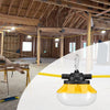 VEVOR 50FT Construction String Lights, 50W 5000LM, 5PCs String Work Light, 5000K Daylight & IP65 Waterproof, with Hanging Hooks, for Construction Site, Temporary Lighting Indoor & Outdoor, ETL Listed