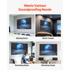 VEVOR 6 Pack Art Acoustic Panels, 70.87 x 47.24 x 0.4 inch Soundproof Wall Tiles, Self Adhesive Decorative Sound Dampening Absorbing Boards for Home, Office, Studio, Gaming Room,Theater, Earth