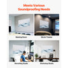VEVOR 8 Pack Art Acoustic Panels, 47.24 x 23.62 x 0.4 inch Soundproof Wall Tiles, Self Adhesive Decorative Sound Dampening Absorbing Boards for Home, Office, Studio, Gaming Room,Theater,Simplicity