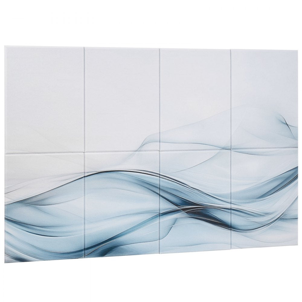 VEVOR 8 Pack Art Acoustic Panels, 47.24 x 23.62 x 0.4 inch Soundproof Wall Tiles, Self Adhesive Decorative Sound Dampening Absorbing Boards for Home, Office, Studio, Gaming Room,Theater,Simplicity