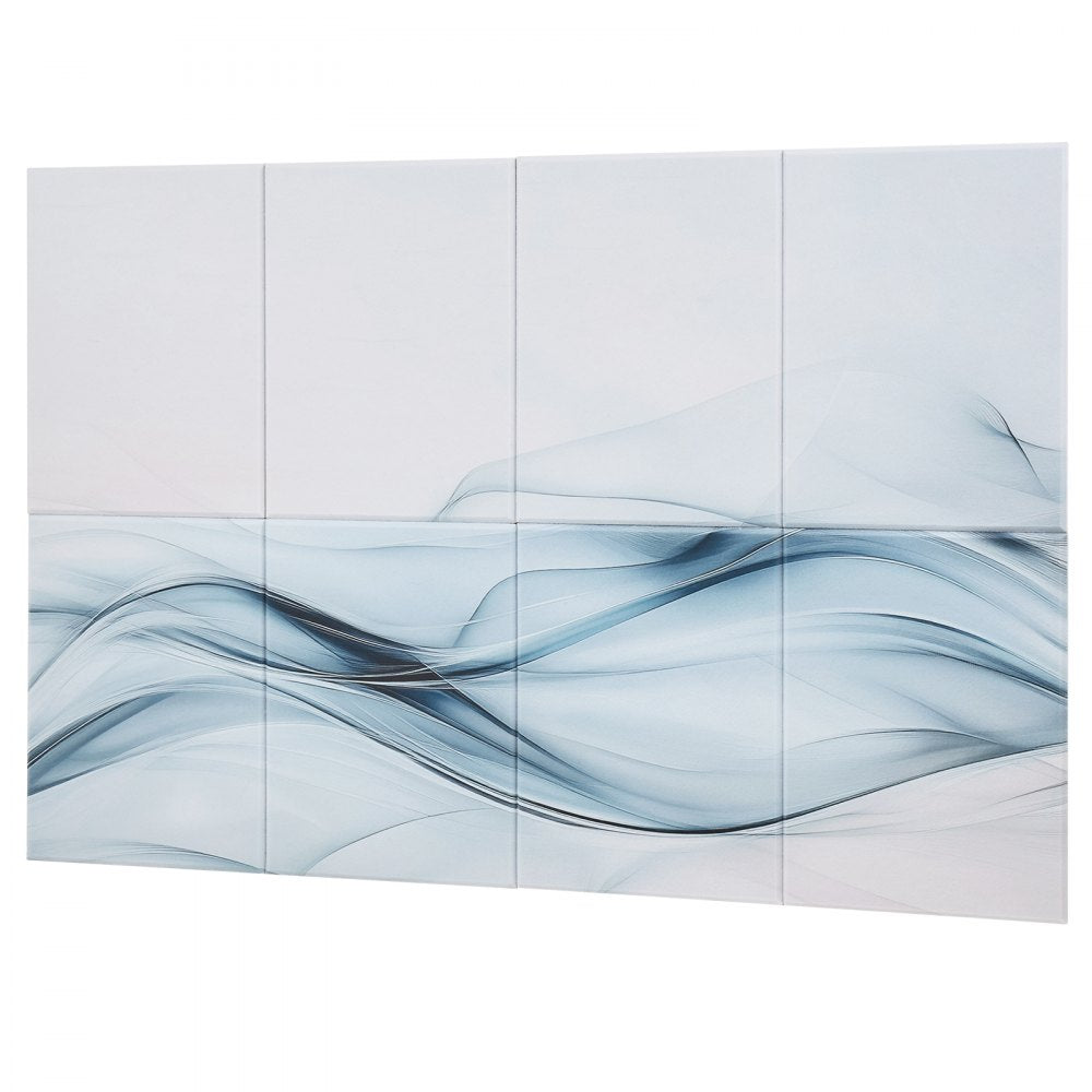 VEVOR 8 Pack Art Acoustic Panels, 47.24 x 23.62 x 0.4 inch Soundproof Wall Tiles, Self Adhesive Decorative Sound Dampening Absorbing Boards for Home, Office, Studio, Gaming Room,Theater,Simplicity