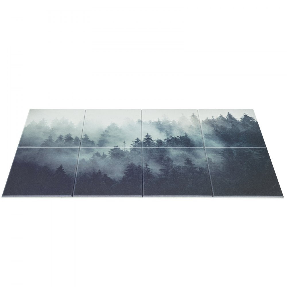 VEVOR 8 Pack Art Acoustic Panels, 63 x 23.62 x 0.4 inch Soundproof Wall Tiles, Self Adhesive Decorative Sound Dampening Absorbing Boards for Home, Office, Studio, Gaming Room,Theater,Forest