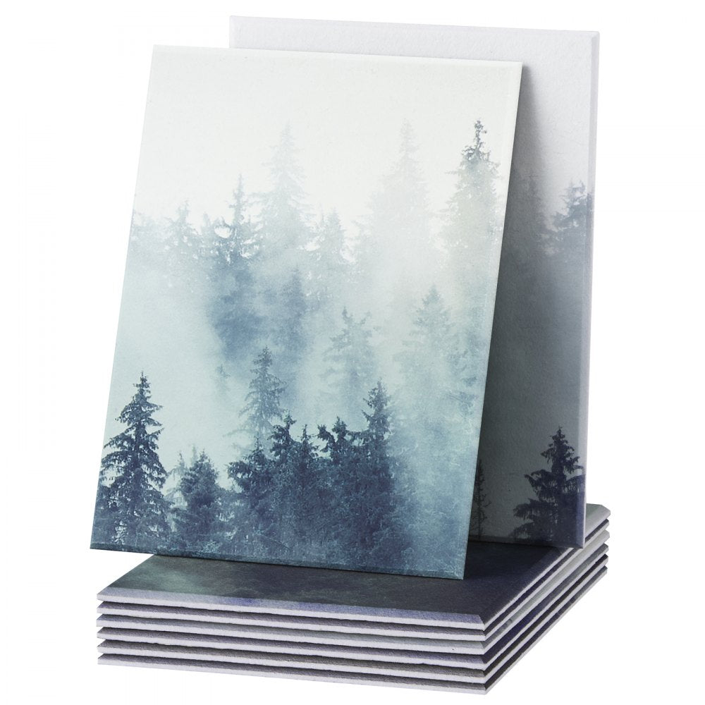 VEVOR 8 Pack Art Acoustic Panels, 63 x 23.62 x 0.4 inch Soundproof Wall Tiles, Self Adhesive Decorative Sound Dampening Absorbing Boards for Home, Office, Studio, Gaming Room,Theater,Forest