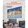 VEVOR 6 Pack Art Acoustic Panels, 70.87 x 47.24 x 0.4 inch Soundproof Wall Tiles, Self Adhesive Decorative Sound Dampening Absorbing Boards for Home, Office, Studio, Gaming Room,Theater, Pastel