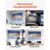 VEVOR 6 Pack Art Acoustic Panels, 70.87 x 47.24 x 0.4 inch Soundproof Wall Tiles, Self Adhesive Decorative Sound Dampening Absorbing Boards for Home, Office, Studio, Gaming Room,Theater, Pastel