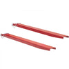 VEVOR Pallet Fork Extensions, 72" Length 4.5" Width, Heavy Duty Carbon Steel Fork Extensions for Forklifts, 1 Pair Forklift Extensions with Pins, Forklift Fork Attachments for Forklift Truck, Red