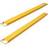 VEVOR Pallet Fork Extensions, 84" Length 5.5" Width, Heavy Duty Carbon Steel Fork Extensions for Forklifts, 1 Pair Forklift Extensions, Industrial Forklift Fork Attachments for Forklift Truck, Yellow