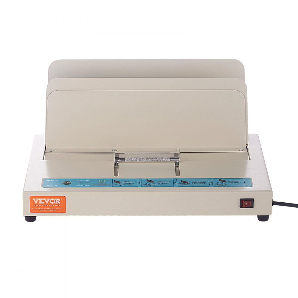 VEVOR Thermal Binding Machine, 500 Sheets Capacity Book Binding Machine, Thermal Book Binder 50mm Binding Thickness A3(Short Edge)/A4/A5 Document, with Infrared Optical Detection