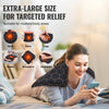 VEVOR Far Infrared Heating Pad, 12" x 24" Weighted Heating Pad with Far Infrared Therapy, 4 Temperature Settings, 2-hour Auto-off, Electric Heating Pad for Back Neck Shoulder Abdomen Pain Relief
