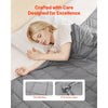 VEVOR Weighted Blanket, 25 lbs, 88 x 104 in King Size, Cooling Breathable Heavy Blanket with Glass Beads, All-Season Use, Suitable for 250-310 lbs Adults, Anxiety Stress Relief, Improve Sleep, Grey