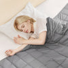 VEVOR Weighted Blanket, 25 lbs, 88 x 104 in King Size, Cooling Breathable Heavy Blanket with Glass Beads, All-Season Use, Suitable for 250-310 lbs Adults, Anxiety Stress Relief, Improve Sleep, Grey