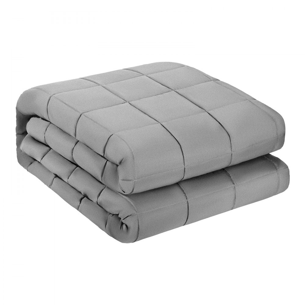 VEVOR Weighted Blanket, 25 lbs, 88 x 104 in King Size, Cooling Breathable Heavy Blanket with Glass Beads, All-Season Use, Suitable for 250-310 lbs Adults, Anxiety Stress Relief, Improve Sleep, Grey