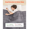 VEVOR Weighted Blanket, 25 lbs, 80 x 87 in King Size, Soft 100% Cotton Heavy Blanket with Glass Beads, Breathable Material, Suitable for 250-310 lbs lbs Adults, Anxiety Stress Relief, Improve Sleep, Grey